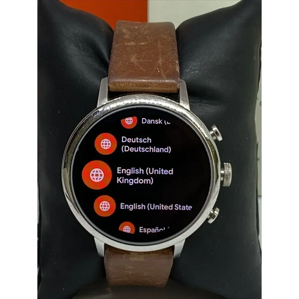Fossil GEN 4 FTW6011 Women's Brown Leather Digital Dial Hybrid Smartwatch BS258
